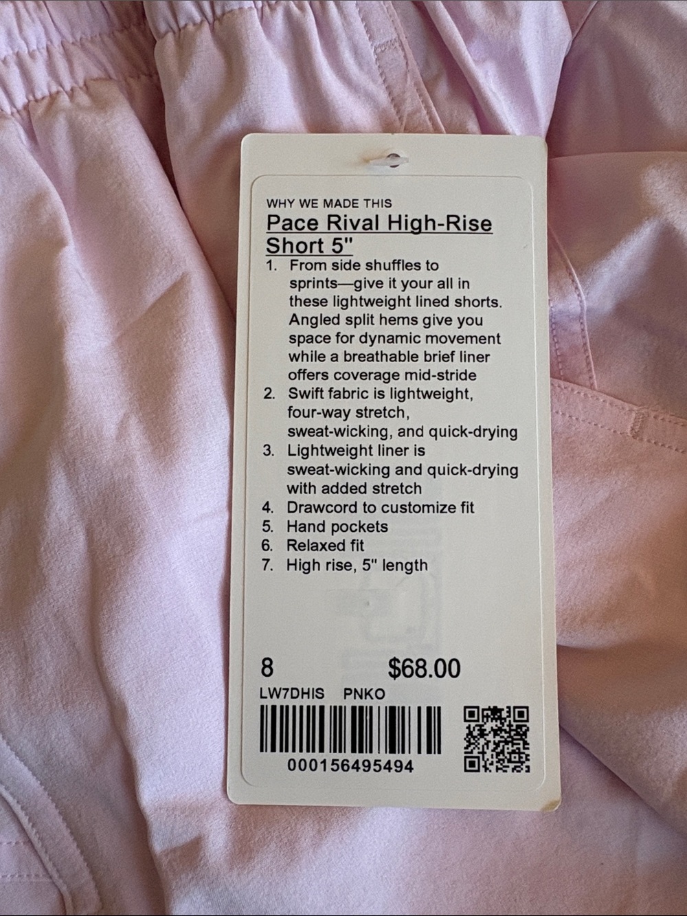 Lululemon Pace Rival HR Short 5” - Picture 3 of 3